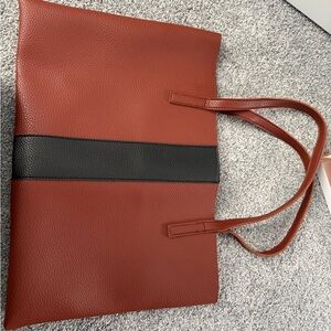 Elegant Brown and Black Women's Tote Bag